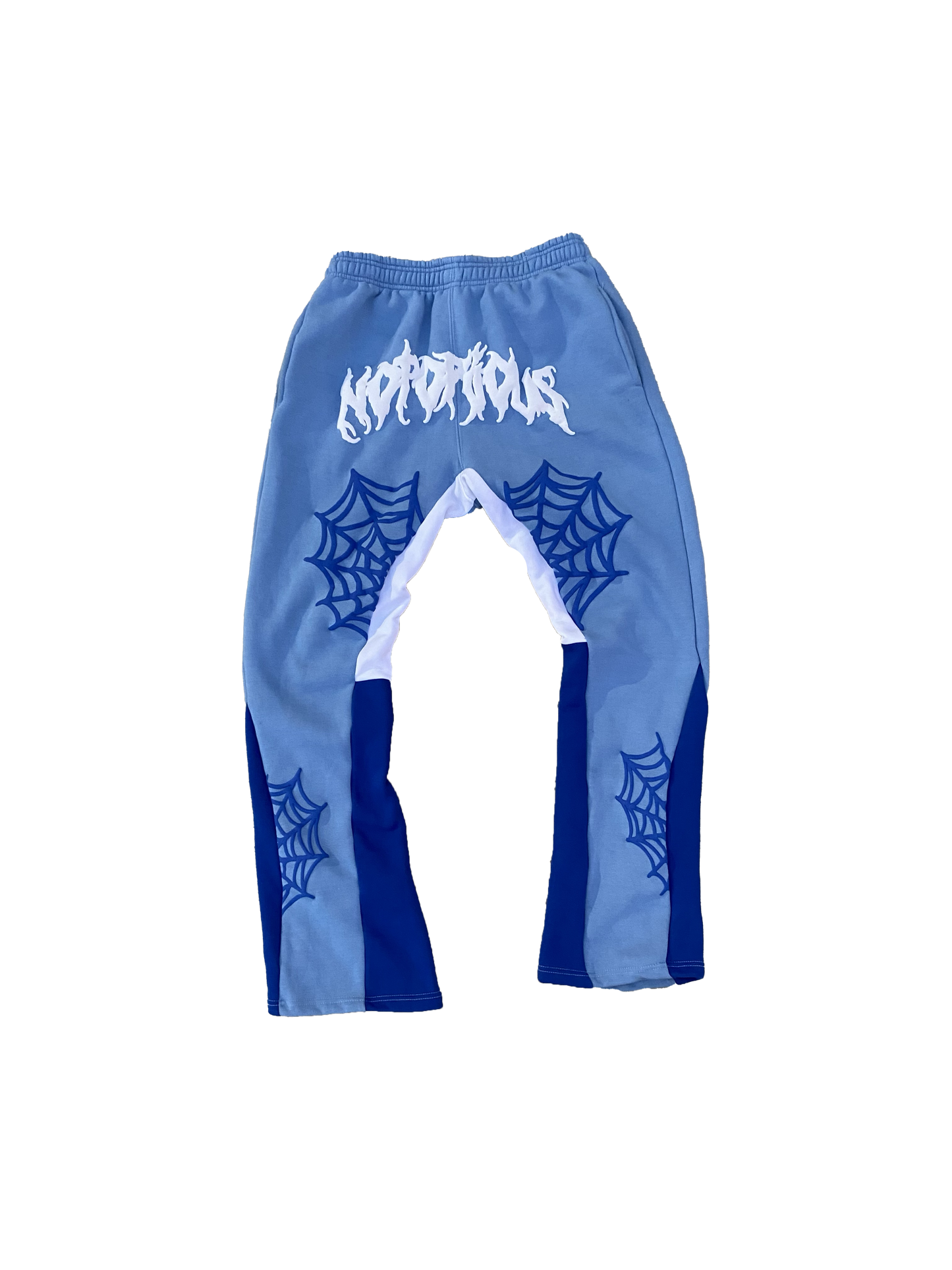 Web Flare Sweatpants - Blue