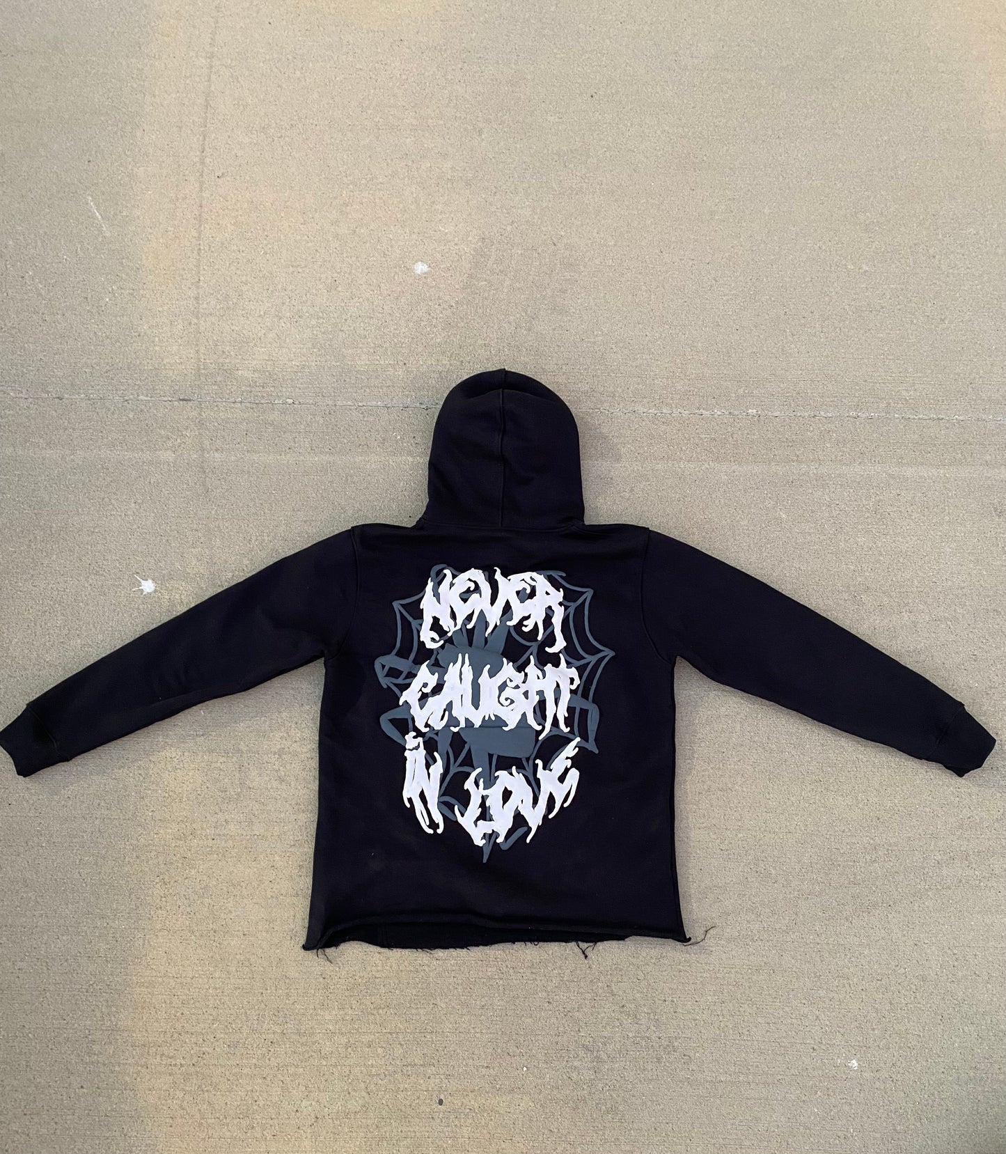 "Never Caught In Love" Hoodie - Black