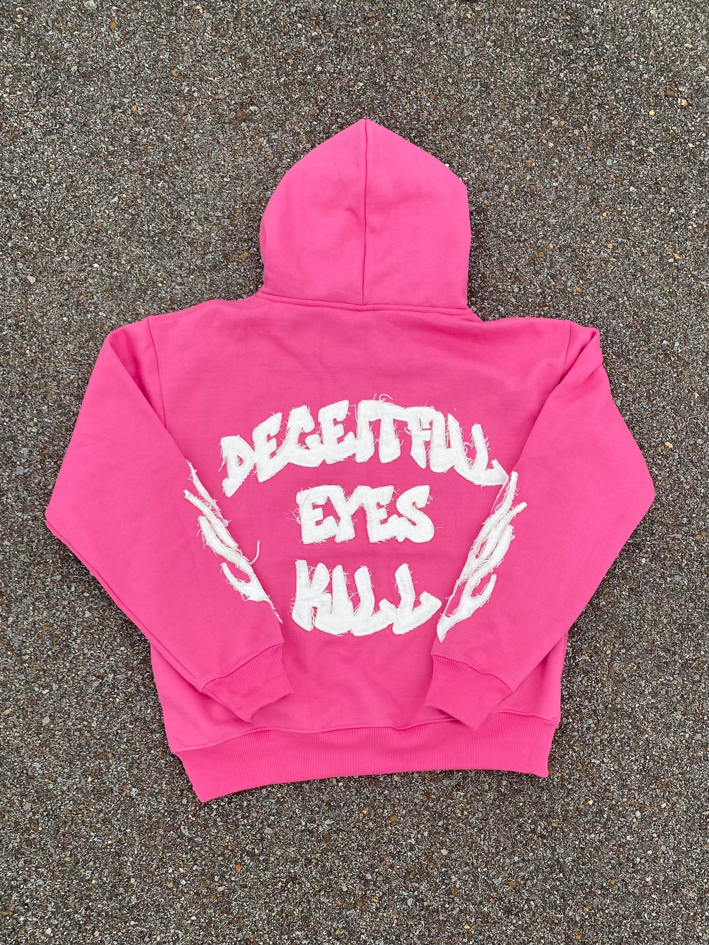 "Deceitful Eyes Kill" Flared Set- Pink