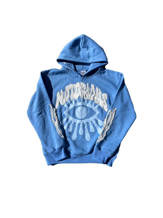 "Deceitful Eyes Kill" Hoodie - Blue